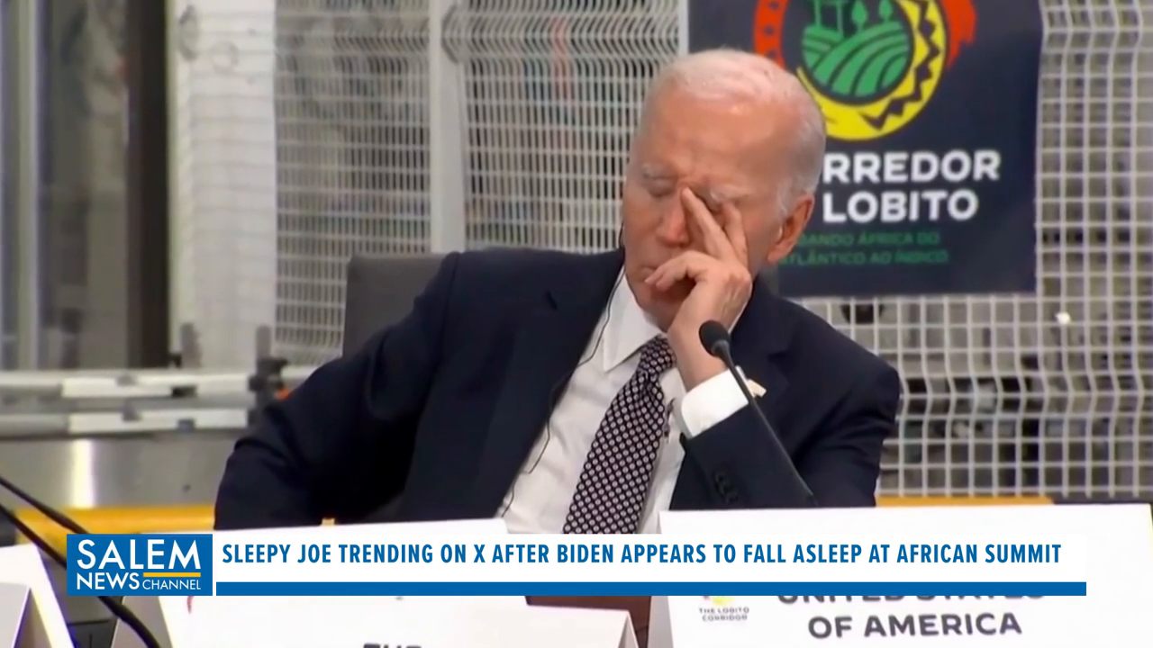 Sleepy Joe appears to fall asleep at African Summit