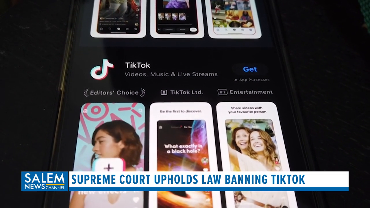 Supreme Court upholds law banning TikTok